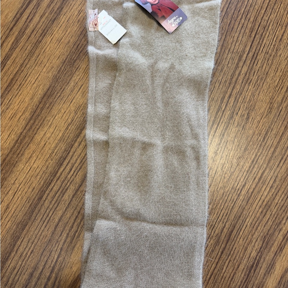 Vintage Beige Angora Scarf NWT